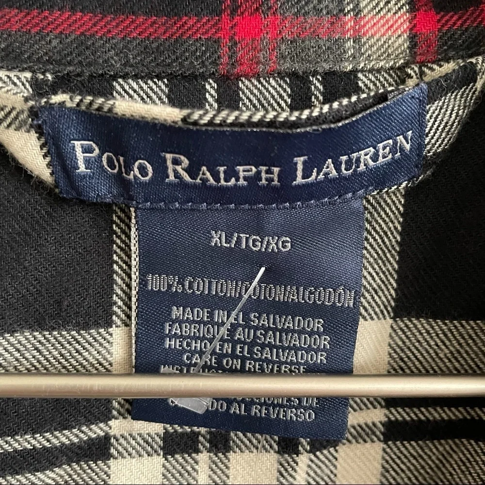 Polo Ralph Lauren Men’s Plaid Pajama Top Size XL